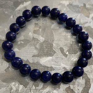 Lapis Lazuli Beaded Stretch Bracelet